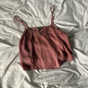 wild fable pink lace cami top small
